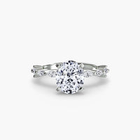 BW James Jewelers setting Solitaire with Eternity Pavé