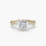 BW James Jewelers setting Solitaire with Eternity Pavé