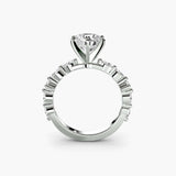 BW James Jewelers setting Solitaire with Eternity Pavé