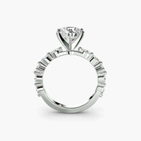 BW James Jewelers setting Solitaire with Eternity Pavé