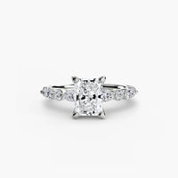 BW James Jewelers setting Solitaire with Eternity Pavé 2