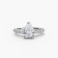 BW James Jewelers setting Solitaire with Eternity Pavé 2