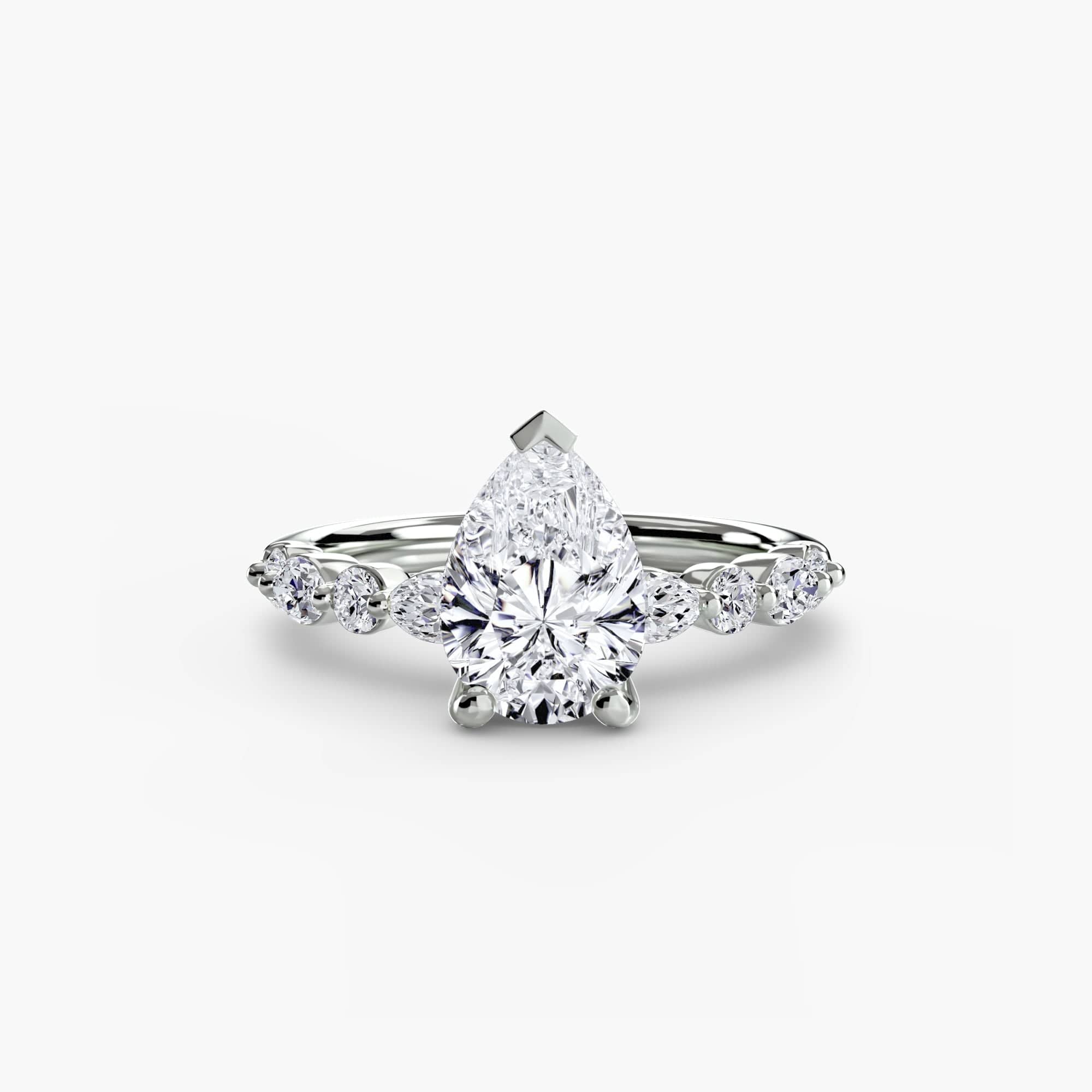 BW James Jewelers setting Solitaire with Eternity Pavé 2