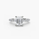 BW James Jewelers setting Solitaire with Eternity Pavé 2