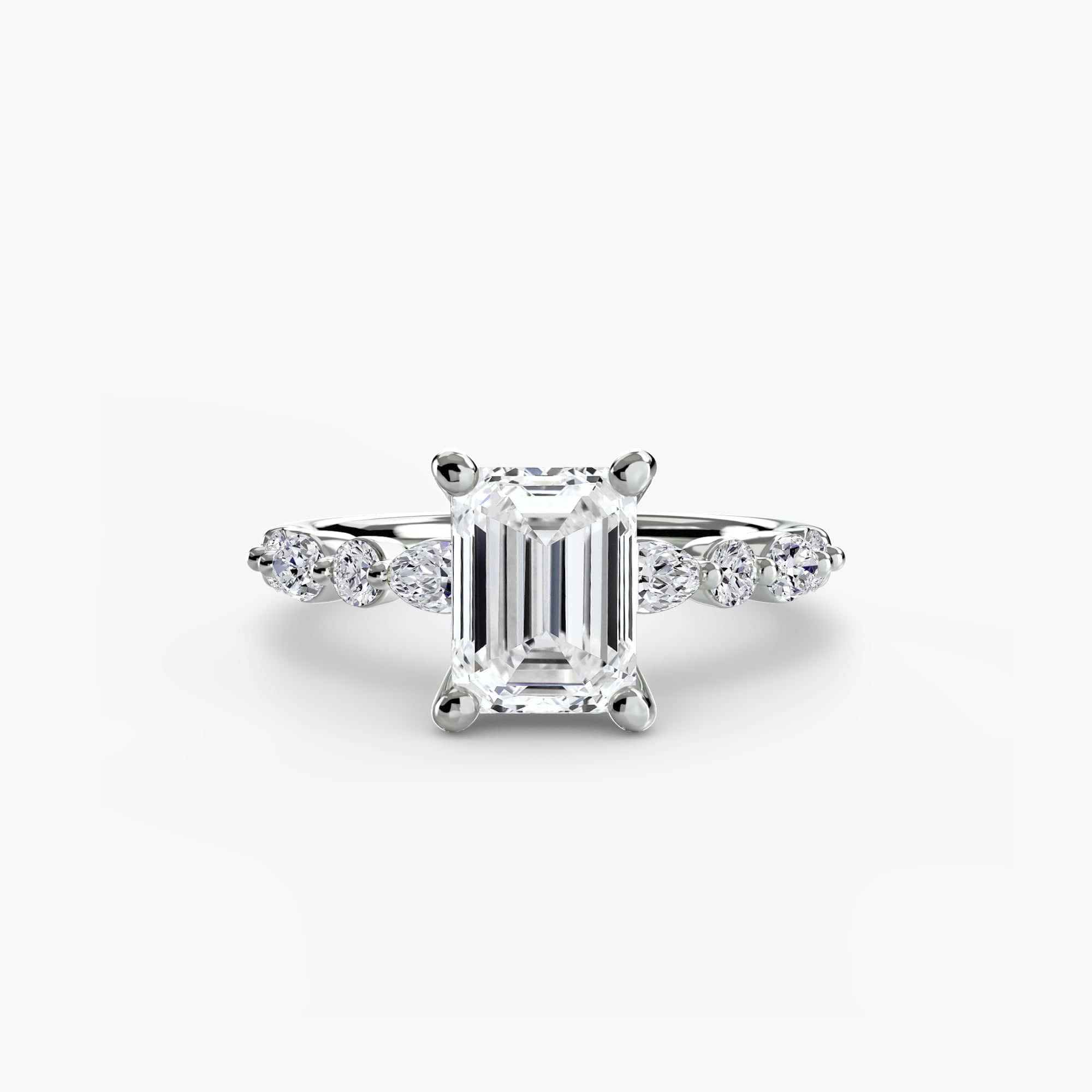 BW James Jewelers setting Solitaire with Eternity Pavé 2