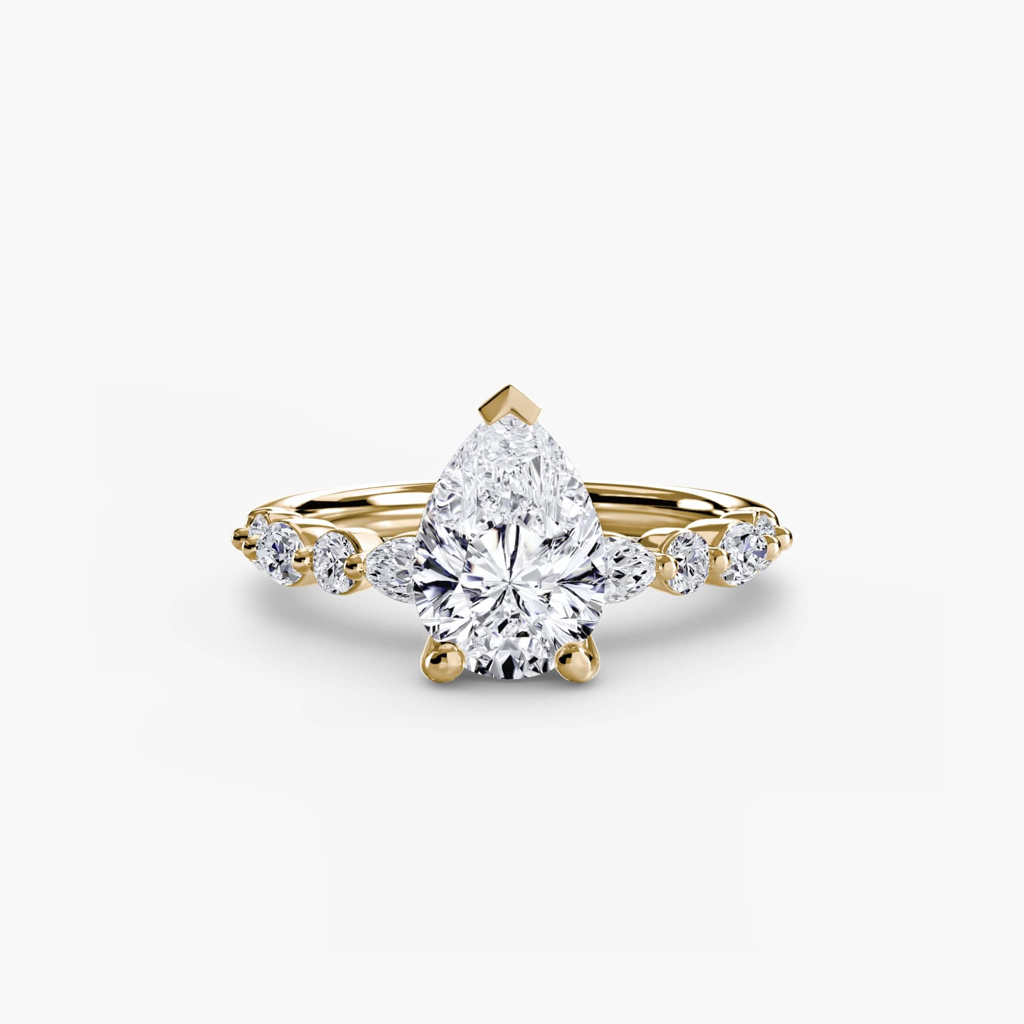 BW James Jewelers setting Solitaire with Eternity Pavé 2