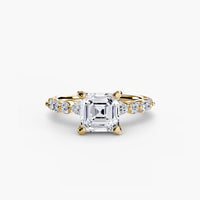 BW James Jewelers setting Solitaire with Eternity Pavé 2