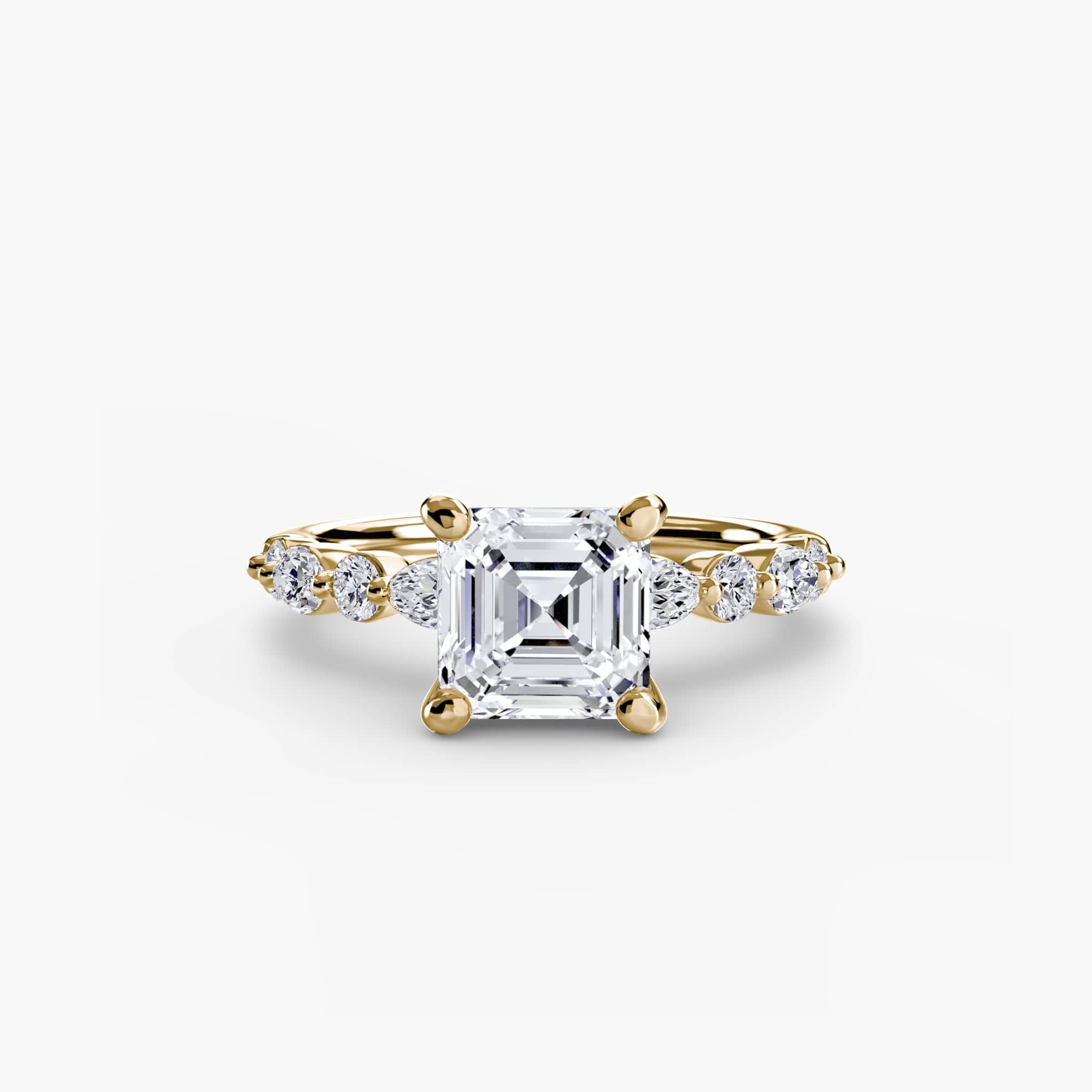 BW James Jewelers setting Solitaire with Eternity Pavé 2