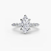 BW James Jewelers setting Solitaire with Eternity Pavé 2