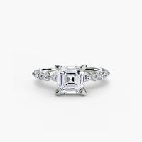 BW James Jewelers setting Solitaire with Eternity Pavé 2