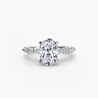BW James Jewelers setting Solitaire with Eternity Pavé 2
