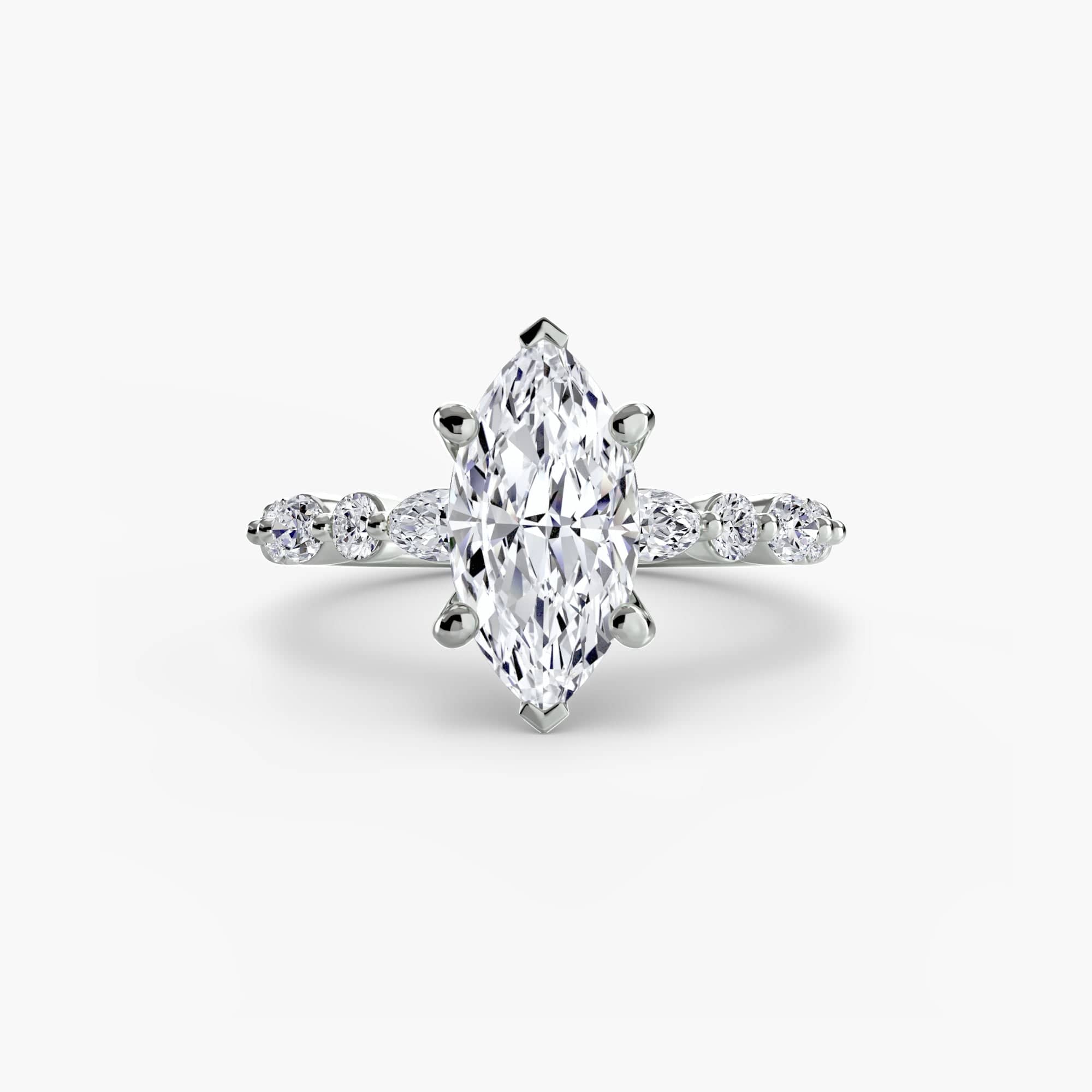 BW James Jewelers setting Solitaire with Eternity Pavé 2