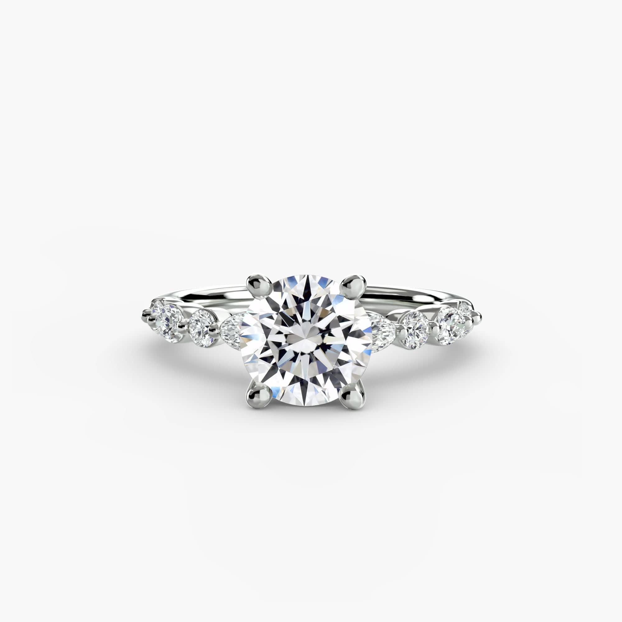 BW James Jewelers setting Solitaire with Eternity Pavé 2