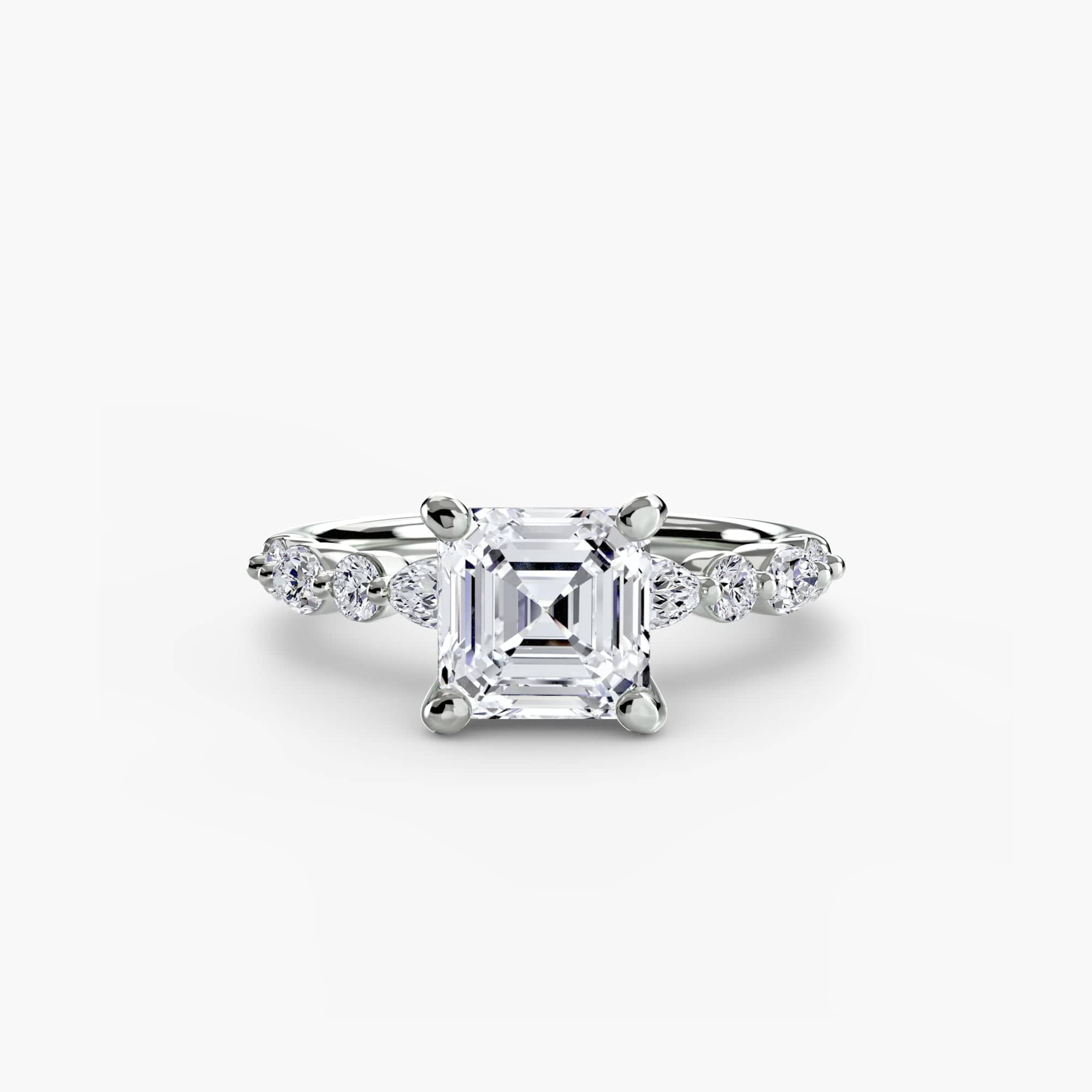 BW James Jewelers setting Solitaire with Eternity Pavé 2