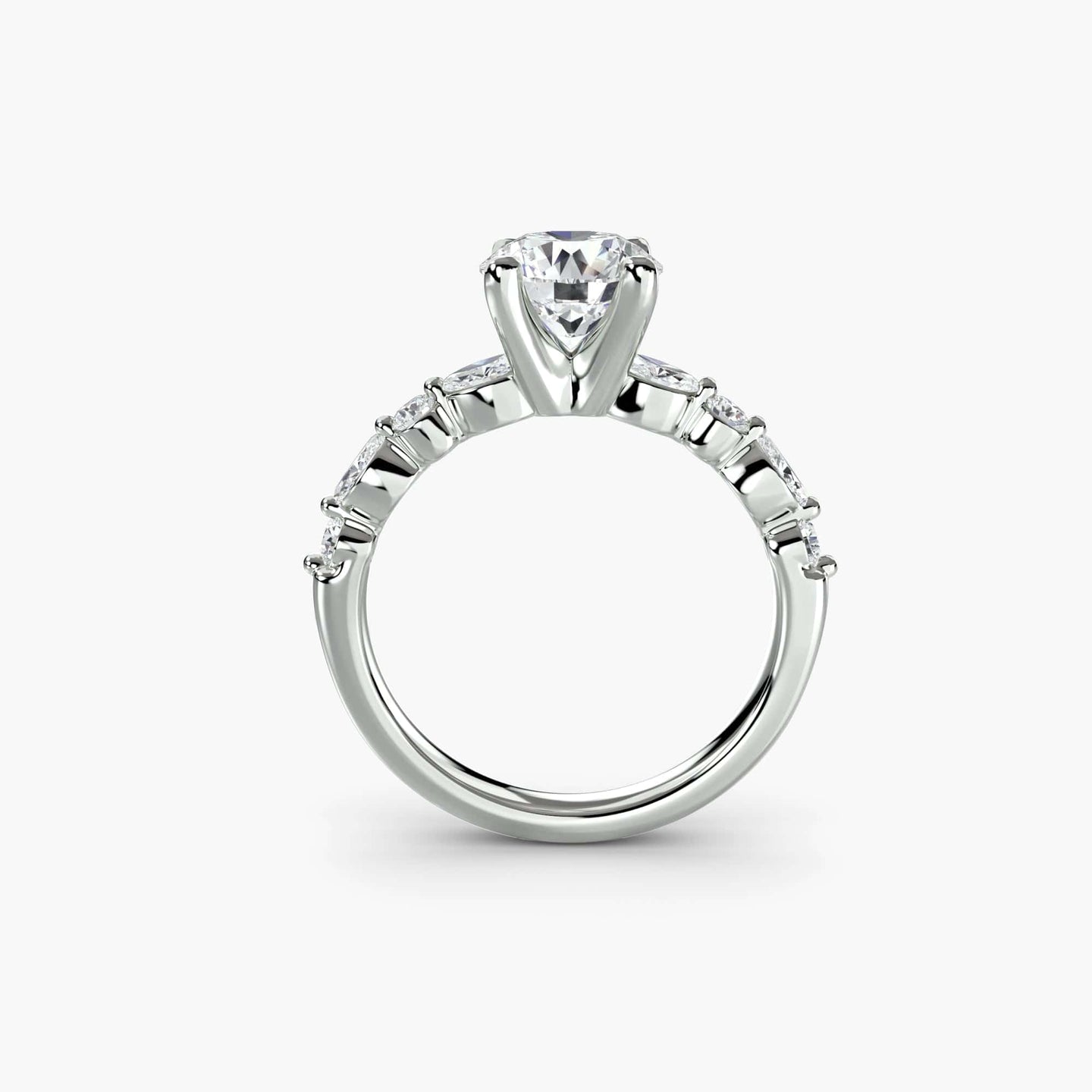 BW James Jewelers setting Solitaire with Eternity Pavé 2