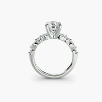 BW James Jewelers setting Solitaire with Eternity Pavé 2