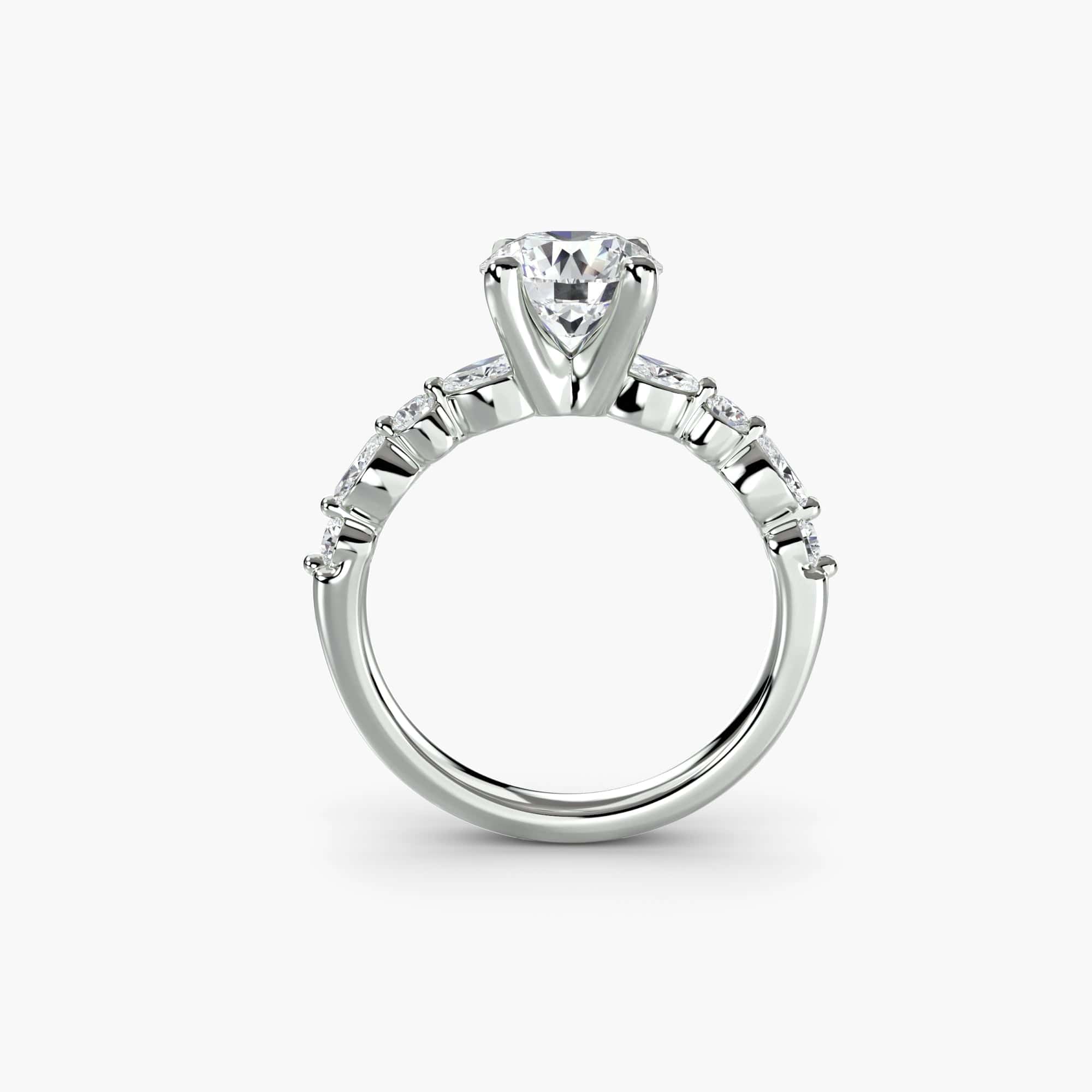 BW James Jewelers setting Solitaire with Eternity Pavé 2