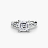 BW James Jewelers setting Solitaire with Pavé 2