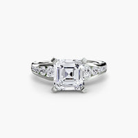 BW James Jewelers setting Solitaire with Pavé 2