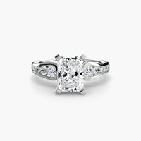 BW James Jewelers setting Solitaire with Pavé 2