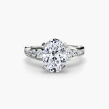 BW James Jewelers setting Solitaire with Pavé 2