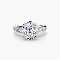 BW James Jewelers setting Solitaire with Pavé 2