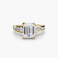 BW James Jewelers setting Solitaire with Pavé 2
