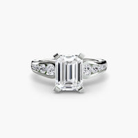 BW James Jewelers setting Solitaire with Pavé 2