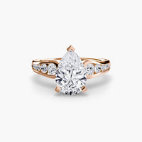 BW James Jewelers setting Solitaire with Pavé 2