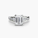 BW James Jewelers setting Solitaire with Pavé 2