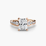 BW James Jewelers setting Solitaire with Pavé 2