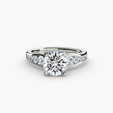 BW James Jewelers setting Solitaire with Pavé 2