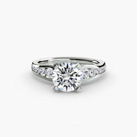 BW James Jewelers setting Solitaire with Pavé 2
