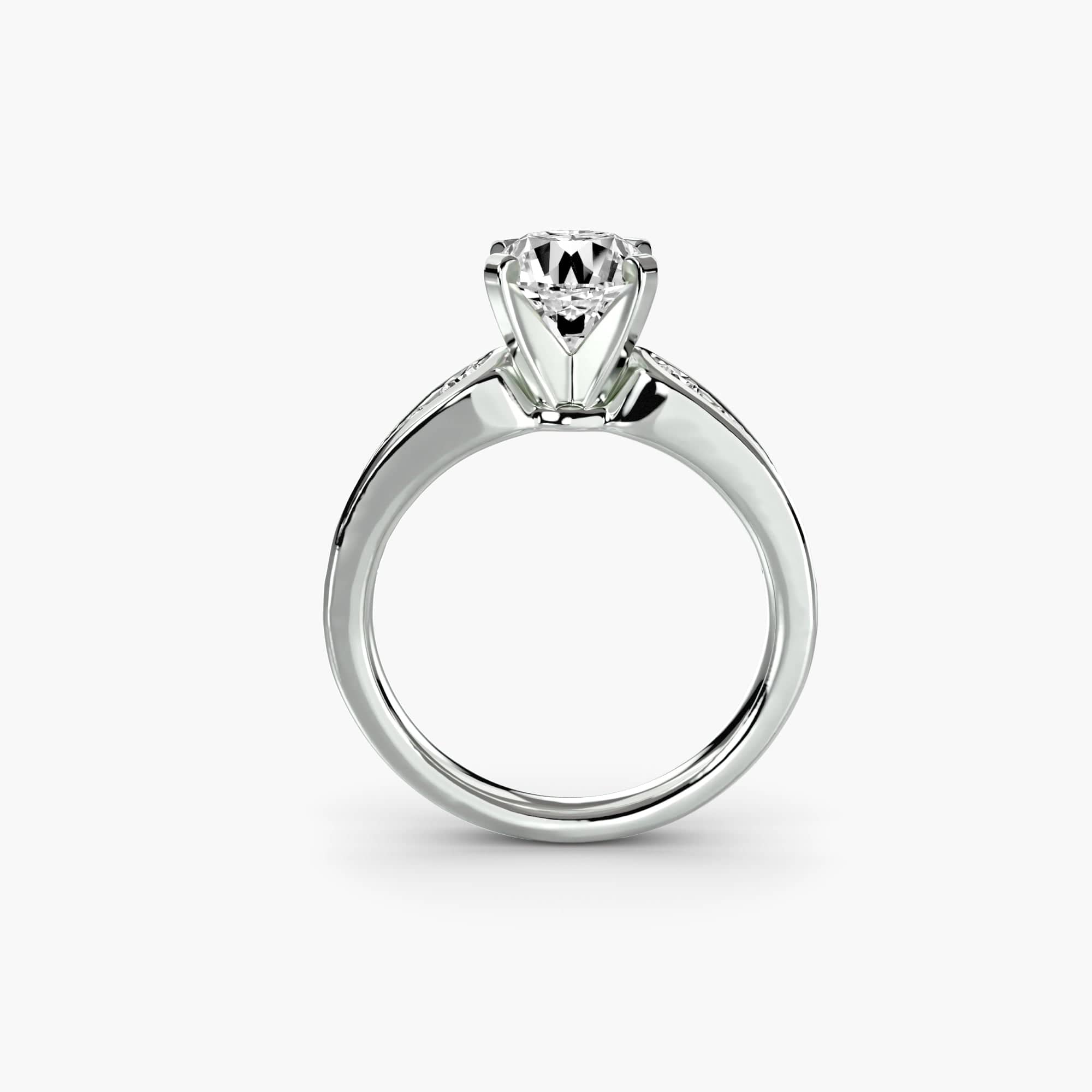 BW James Jewelers setting Solitaire with Pavé 2