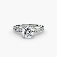 BW James Jewelers setting Solitaire with Pavé 3