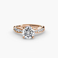 BW James Jewelers setting Solitaire with Pavé 3