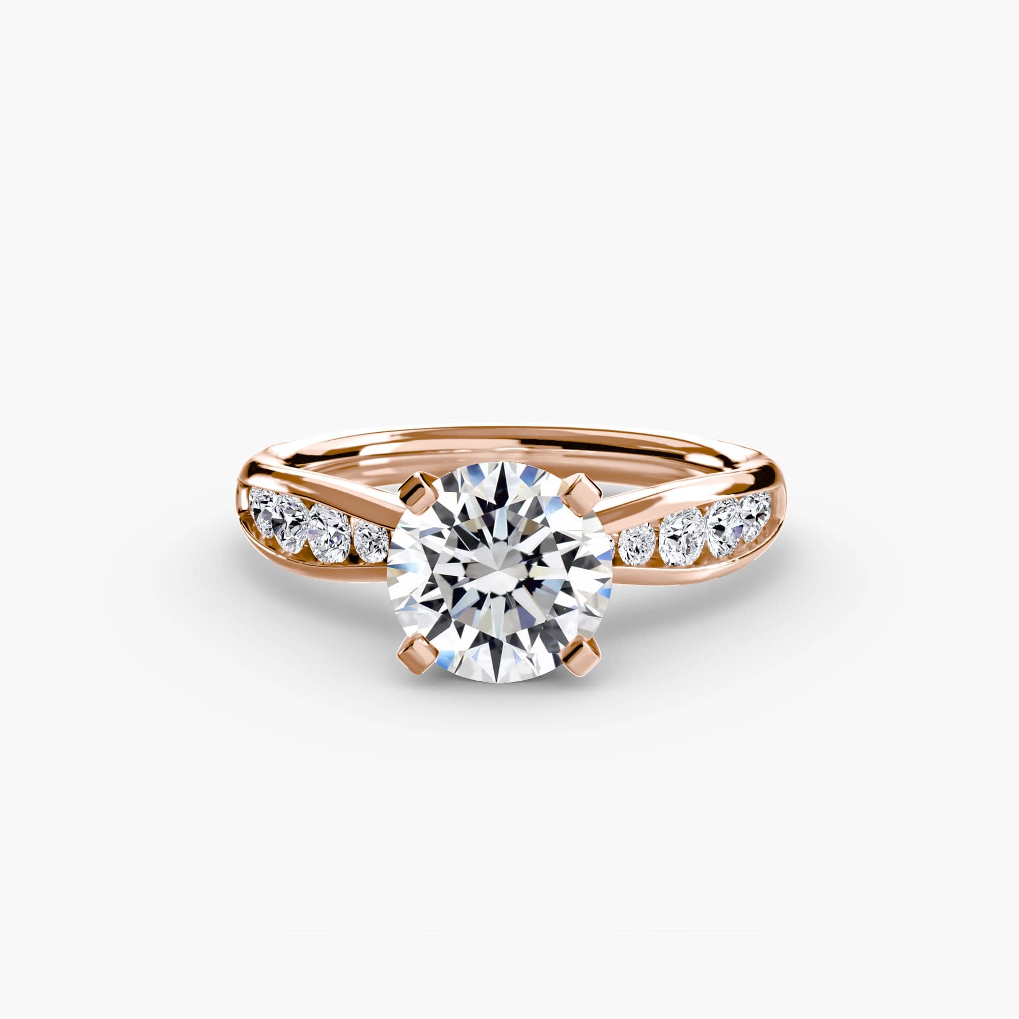 BW James Jewelers setting Solitaire with Pavé 3