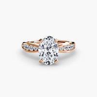 BW James Jewelers setting Solitaire with Pavé 3