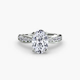 BW James Jewelers setting Solitaire with Pavé 3