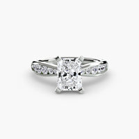 BW James Jewelers setting Solitaire with Pavé 3