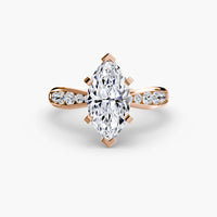 BW James Jewelers setting Solitaire with Pavé 3
