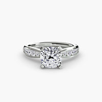 BW James Jewelers setting Solitaire with Pavé 3