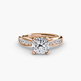 BW James Jewelers setting Solitaire with Pavé 3