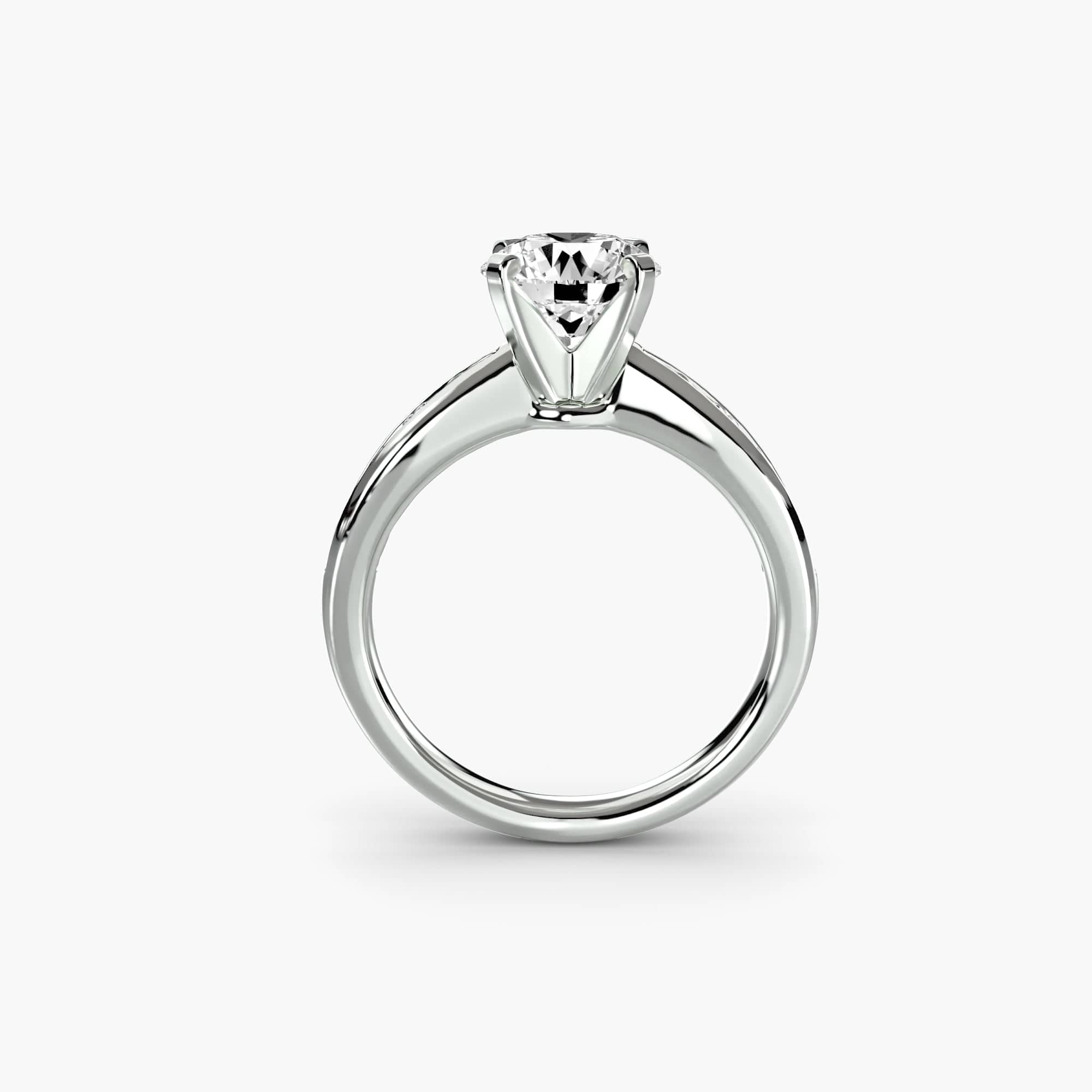 BW James Jewelers setting Solitaire with Pavé 3