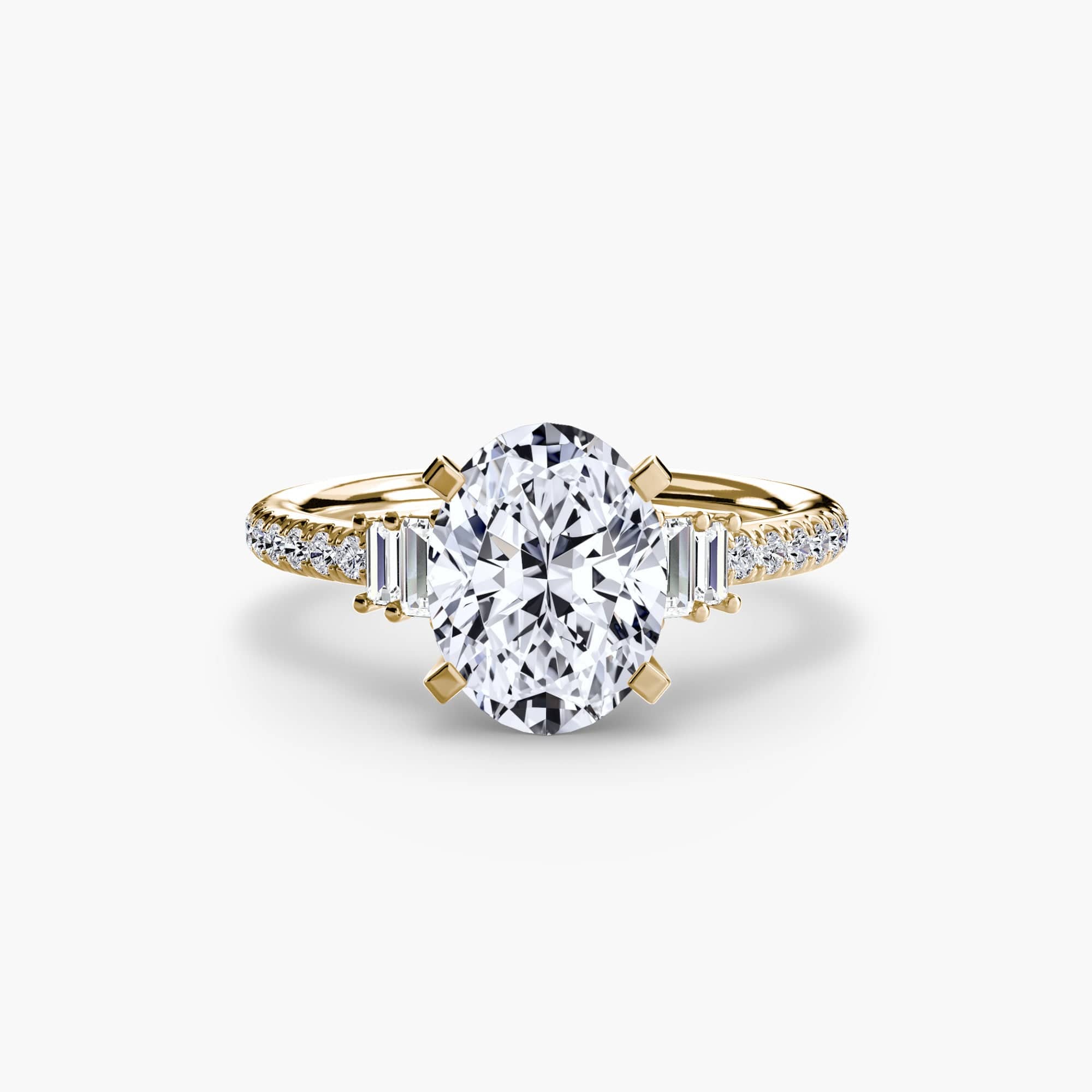 BW James Jewelers setting Solitaire with Pavé 4