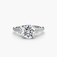 BW James Jewelers setting Solitaire with Pavé 4