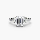 BW James Jewelers setting Solitaire with Pavé 4