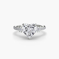 BW James Jewelers setting Solitaire with Pavé 4