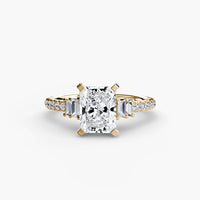 BW James Jewelers setting Solitaire with Pavé 4