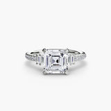 BW James Jewelers setting Solitaire with Pavé 4